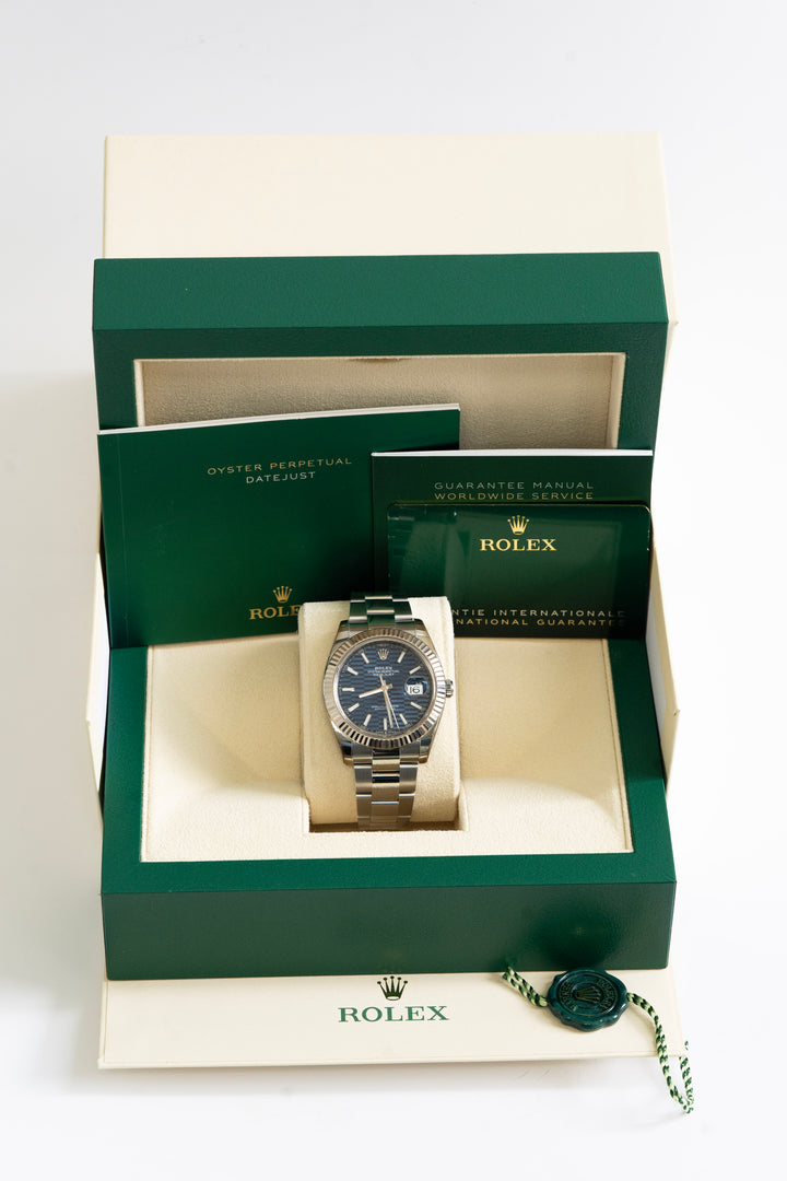 ROLEX DATE JUST 126334 BLUE NEW
