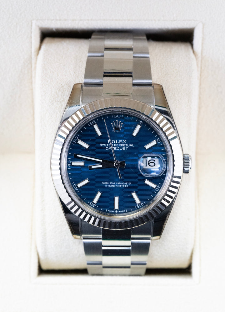 ROLEX DATE JUST 126334 BLUE NEW