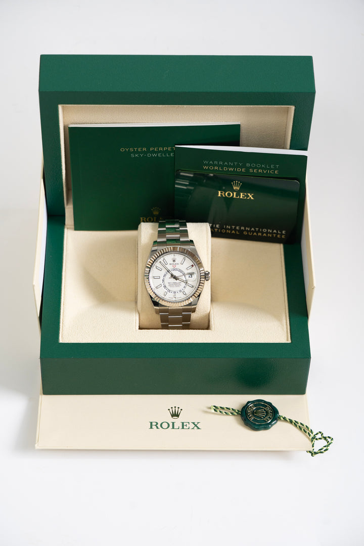 ROLE SKY DWELLER WHITE 336934