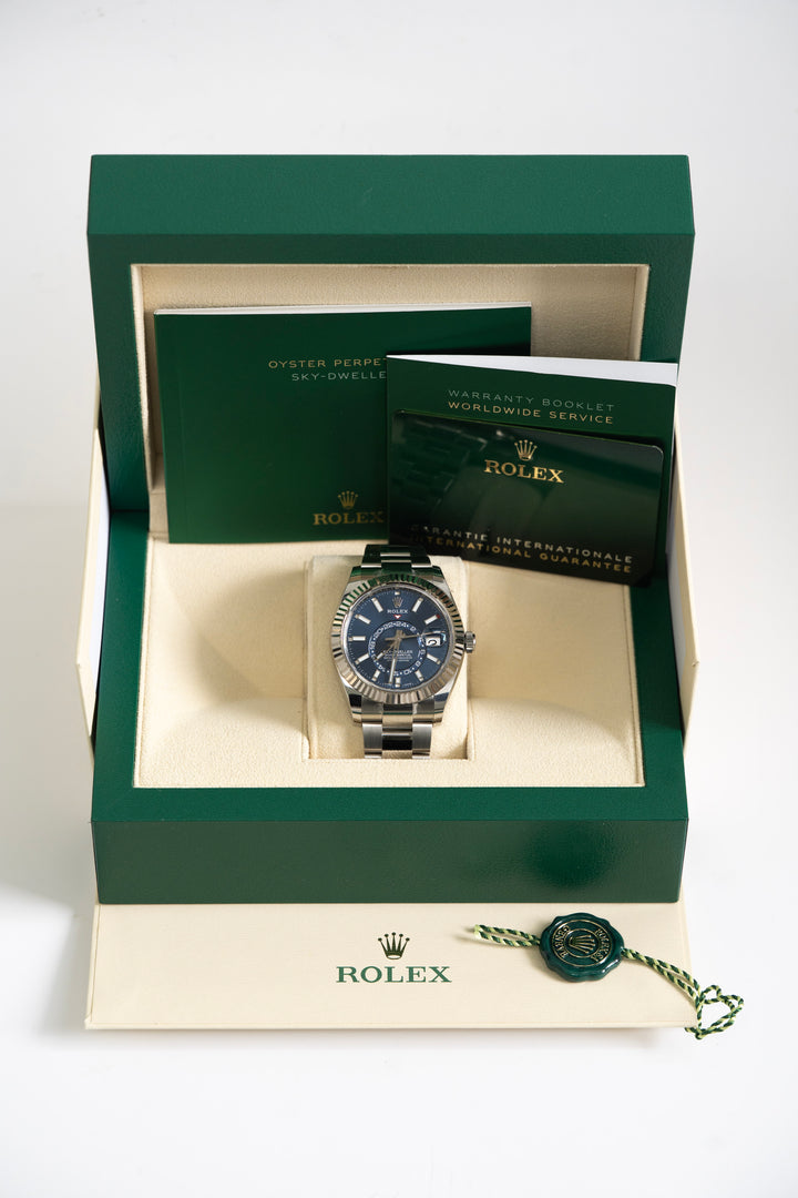 ROLEX SKY DWELLER BLUE 326934