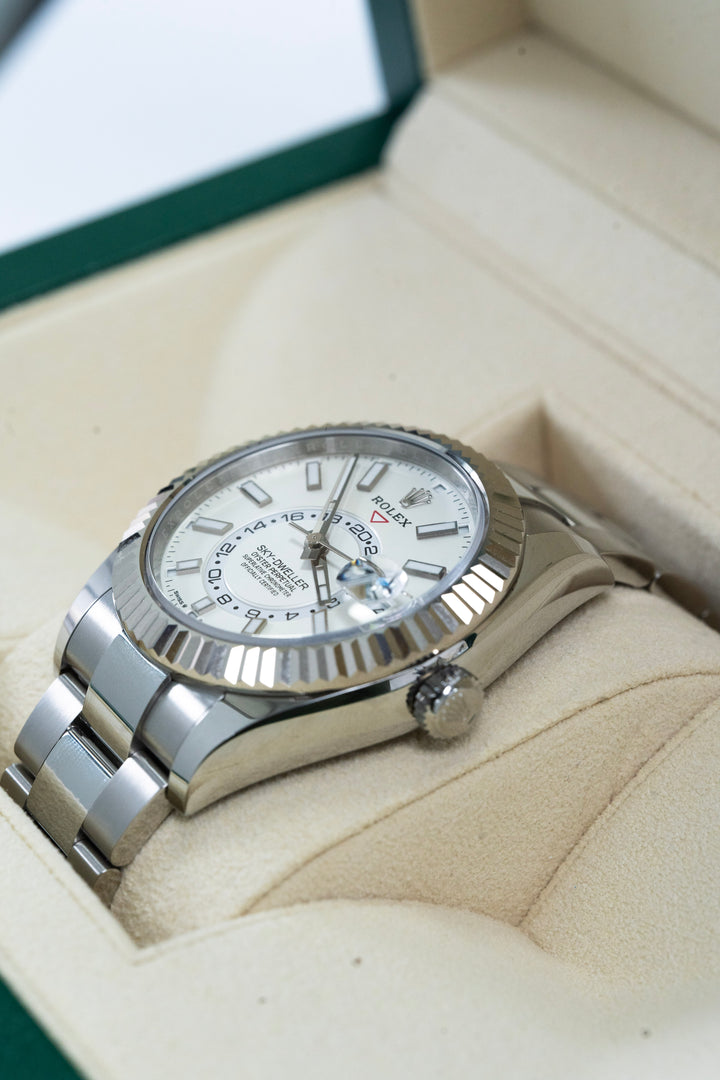 ROLE SKY DWELLER WHITE 336934