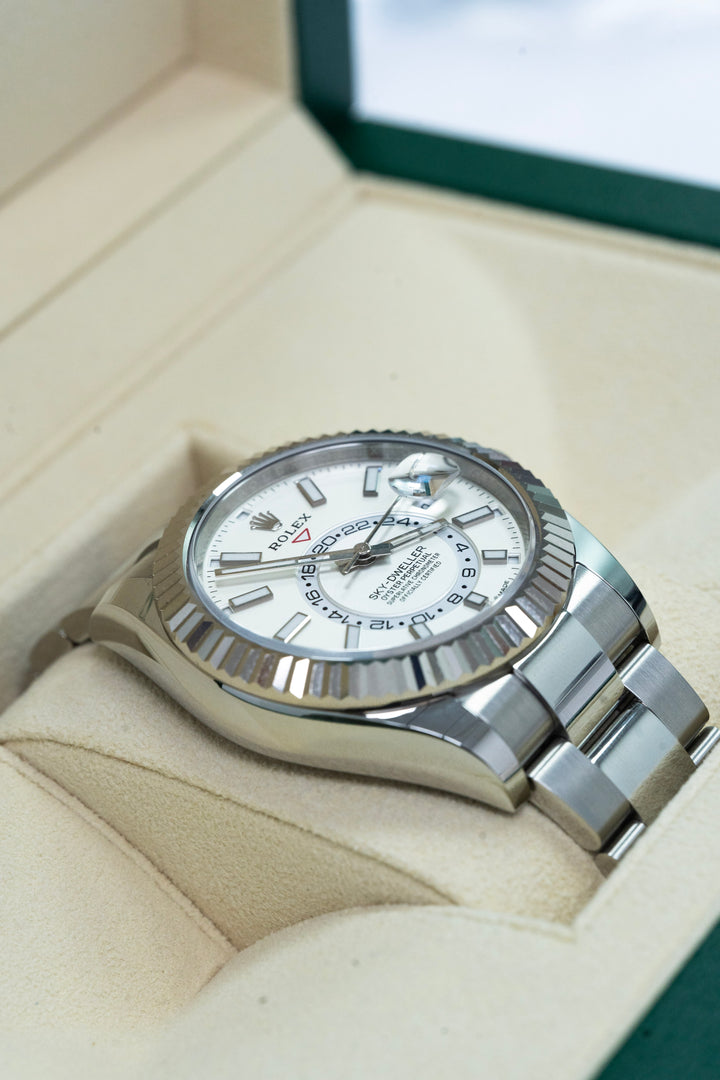 ROLE SKY DWELLER WHITE 336934