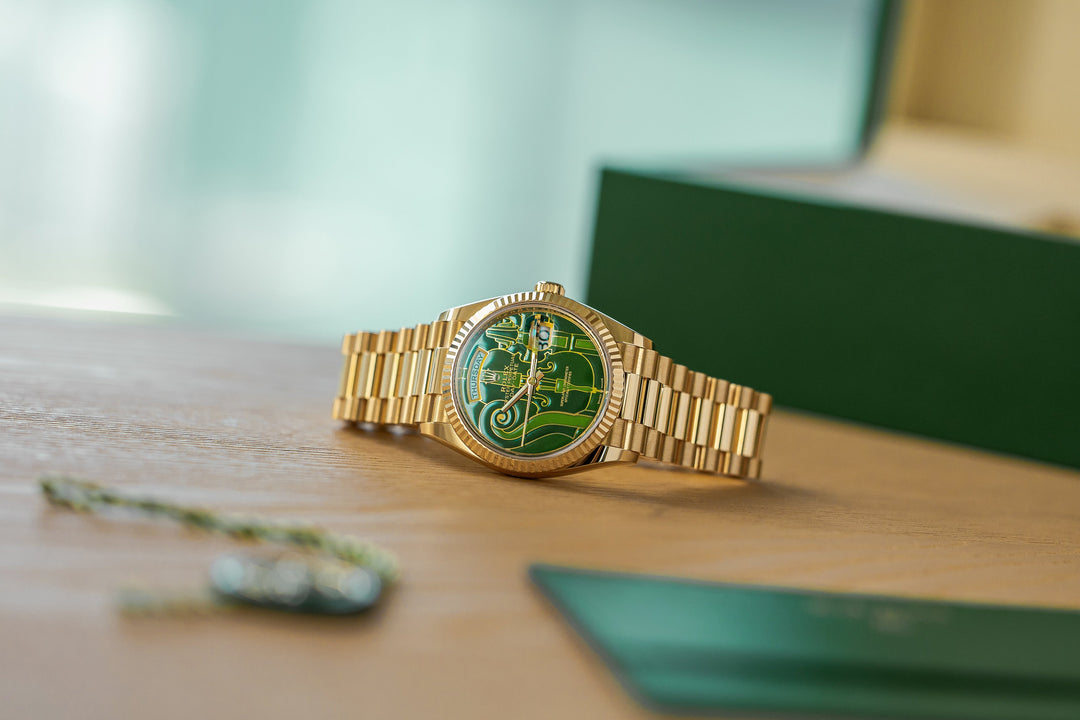 Rolex Day-Date 36 Ref. 128238 — The Vienna Philharmonic Dial in Yellow Gold