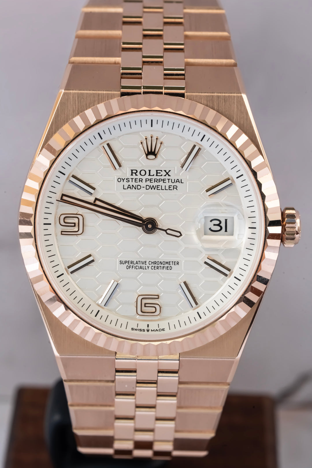 ROLEX 127335 ROSE GOLD LAND DWELLER 2025 NEW