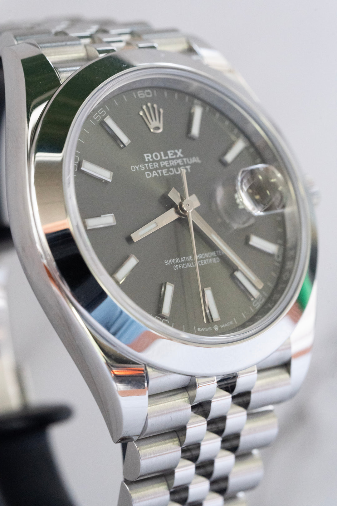 ROLEX DATEJUST GREY 126300 NEW 2025