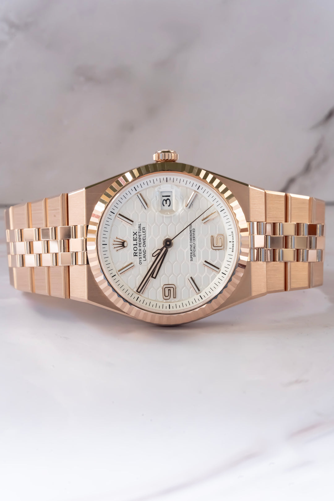 ROLEX 127335 ROSE GOLD LAND DWELLER 2025 NEW