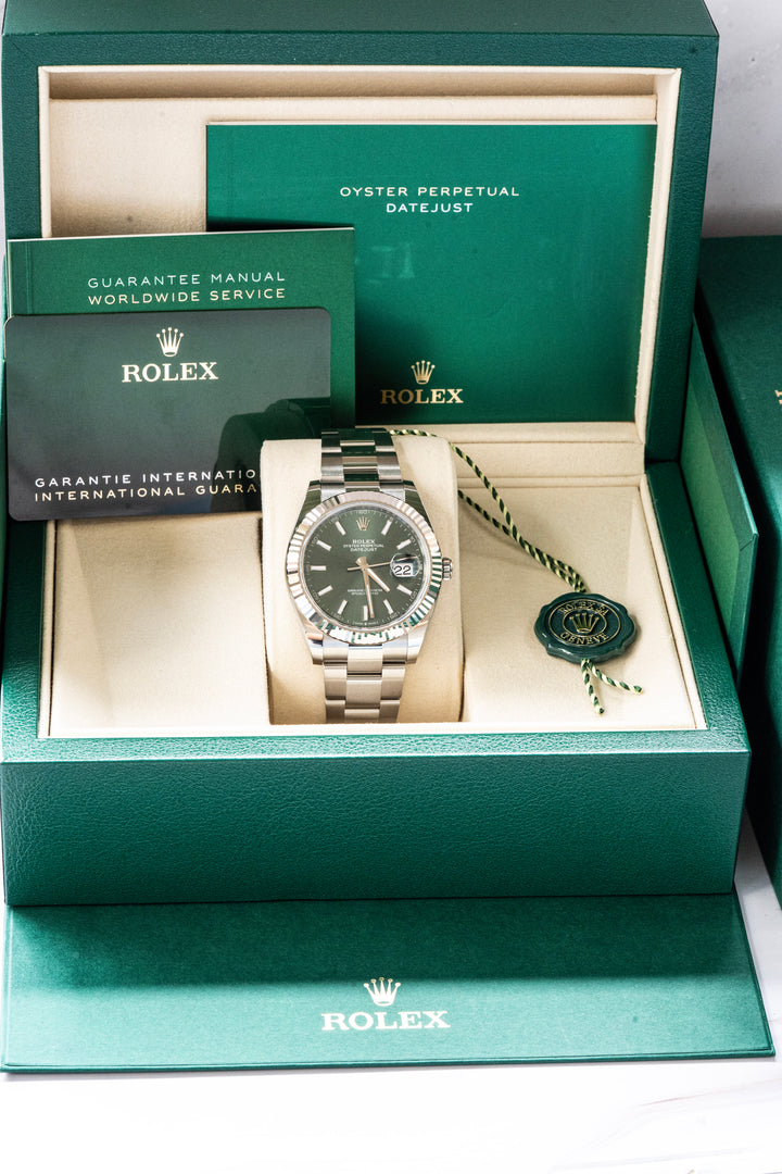 ROLEX 126334 DATEJUST GREEN 2025 NEW