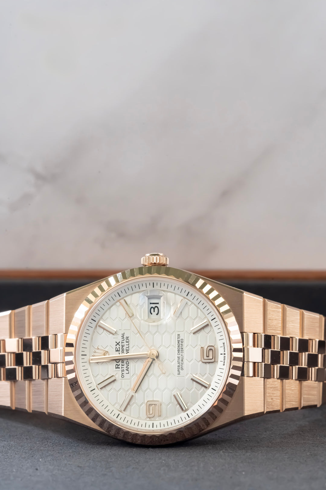 ROLEX 127335 ROSE GOLD LAND DWELLER 2025 NEW