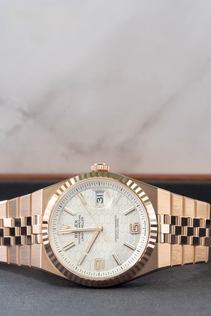 ROLEX 127335 ROSE GOLD LAND DWELLER 2025 NEW