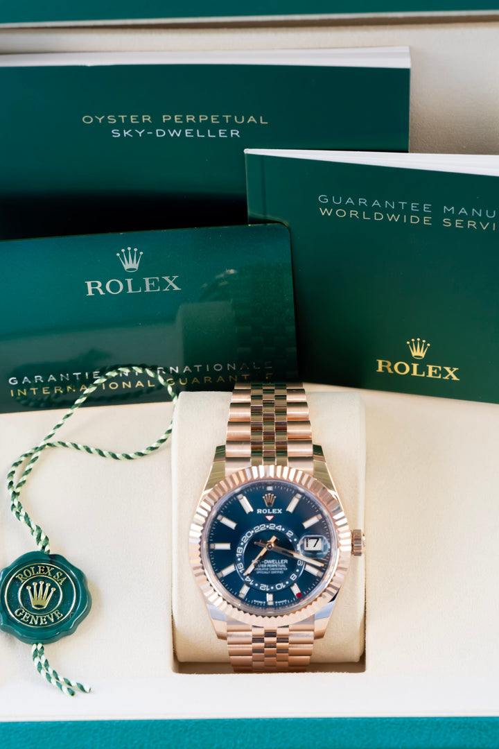 ROLEX SKY DWELLER ROSE GOLD NEW 2025