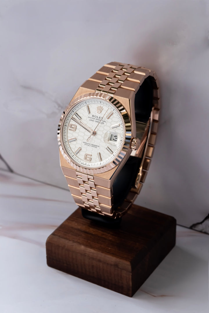 ROLEX 127335 ROSE GOLD LAND DWELLER 2025 NEW