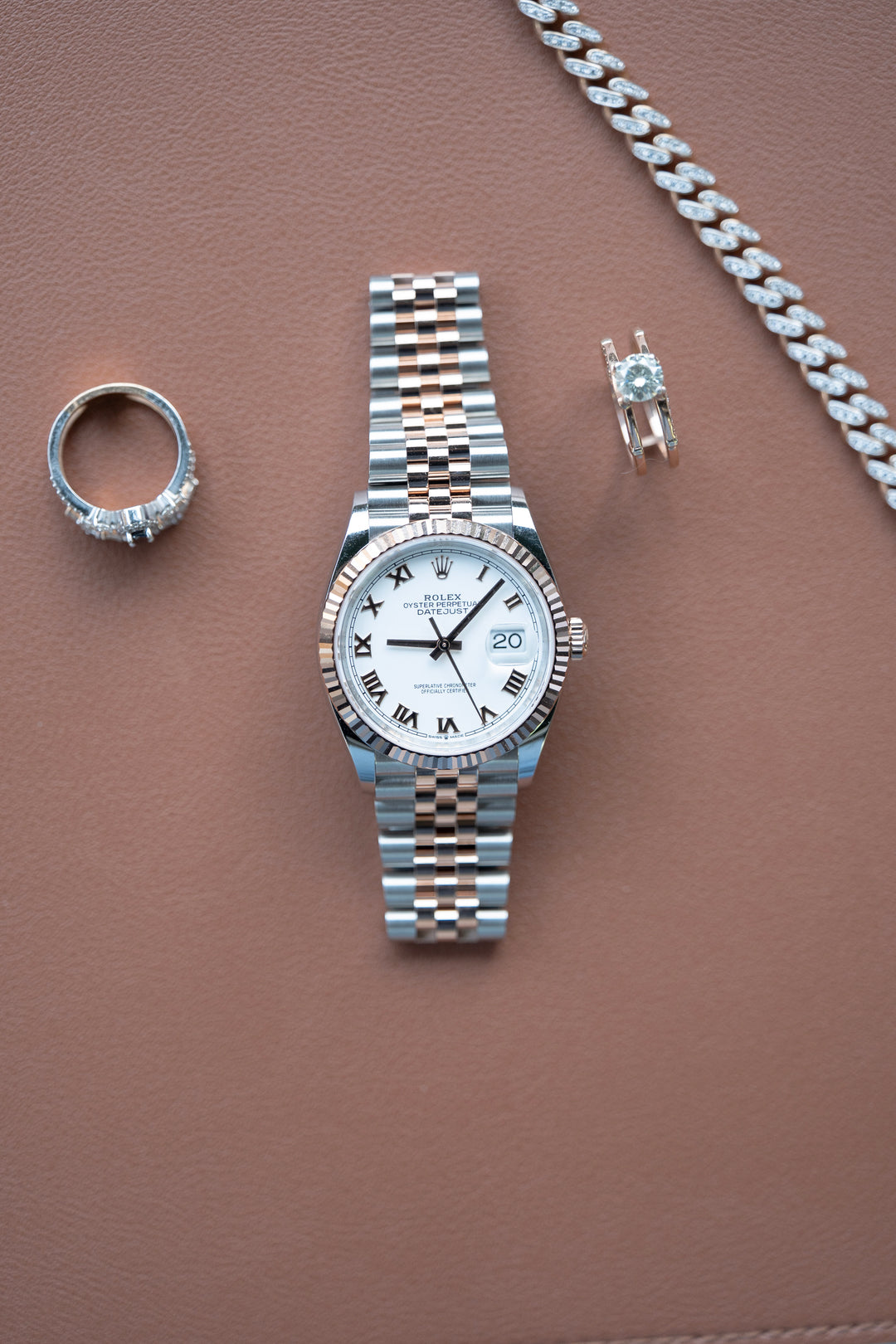 ROLEX DATE-JUST WHITE ROMAN 12232 NEW 2025