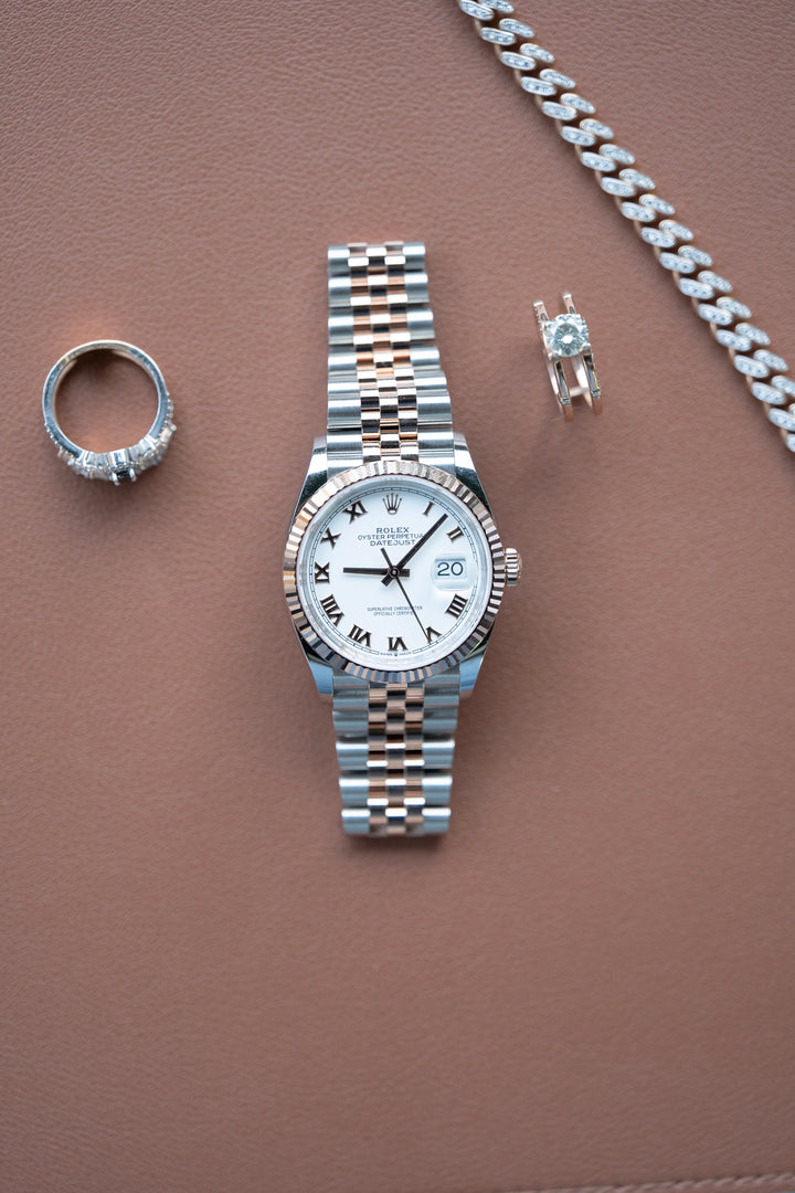 ROLEX DATE-JUST WHITE ROMAN 12232 NEW 2025
