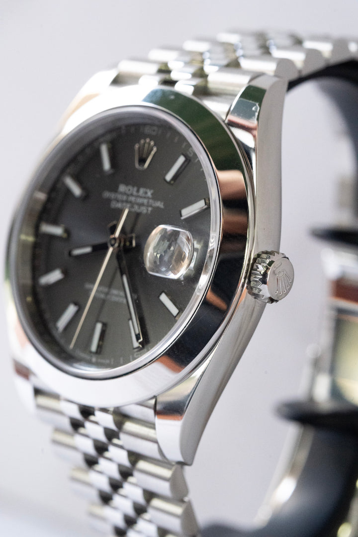 ROLEX DATEJUST GREY 126300 NEW 2025