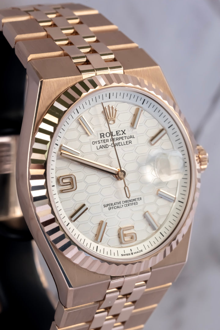 ROLEX 127335 ROSE GOLD LAND DWELLER 2025 NEW