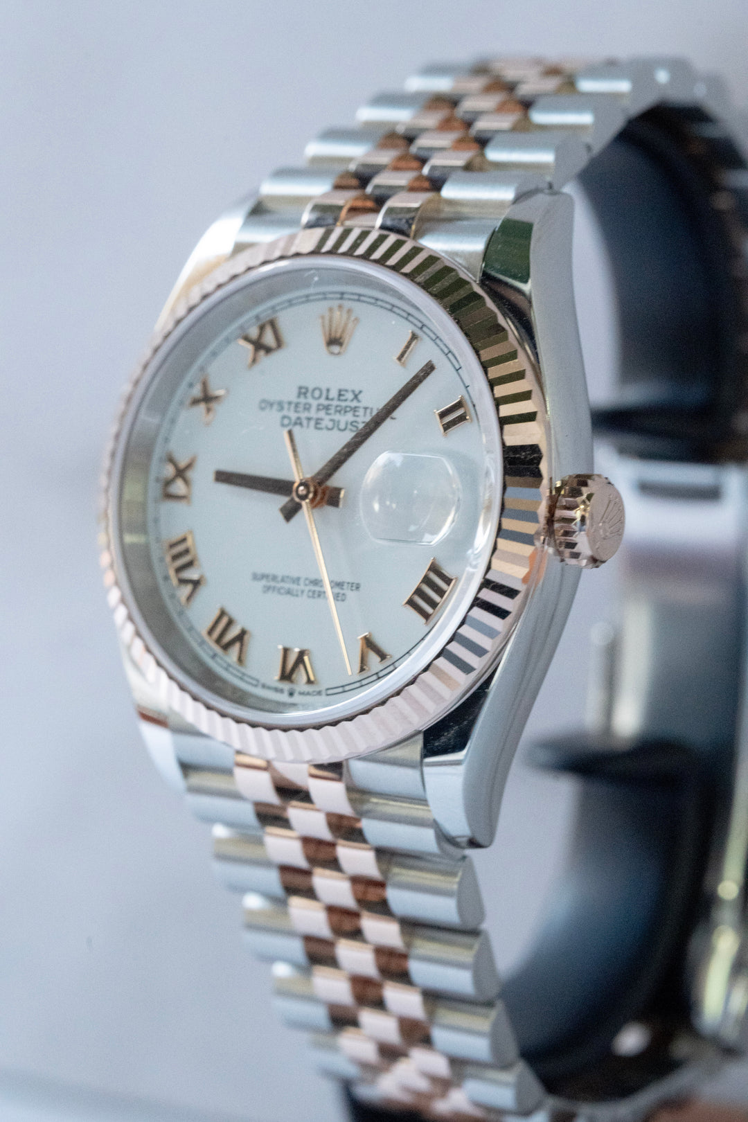 ROLEX DATE-JUST WHITE ROMAN 12232 NEW 2025
