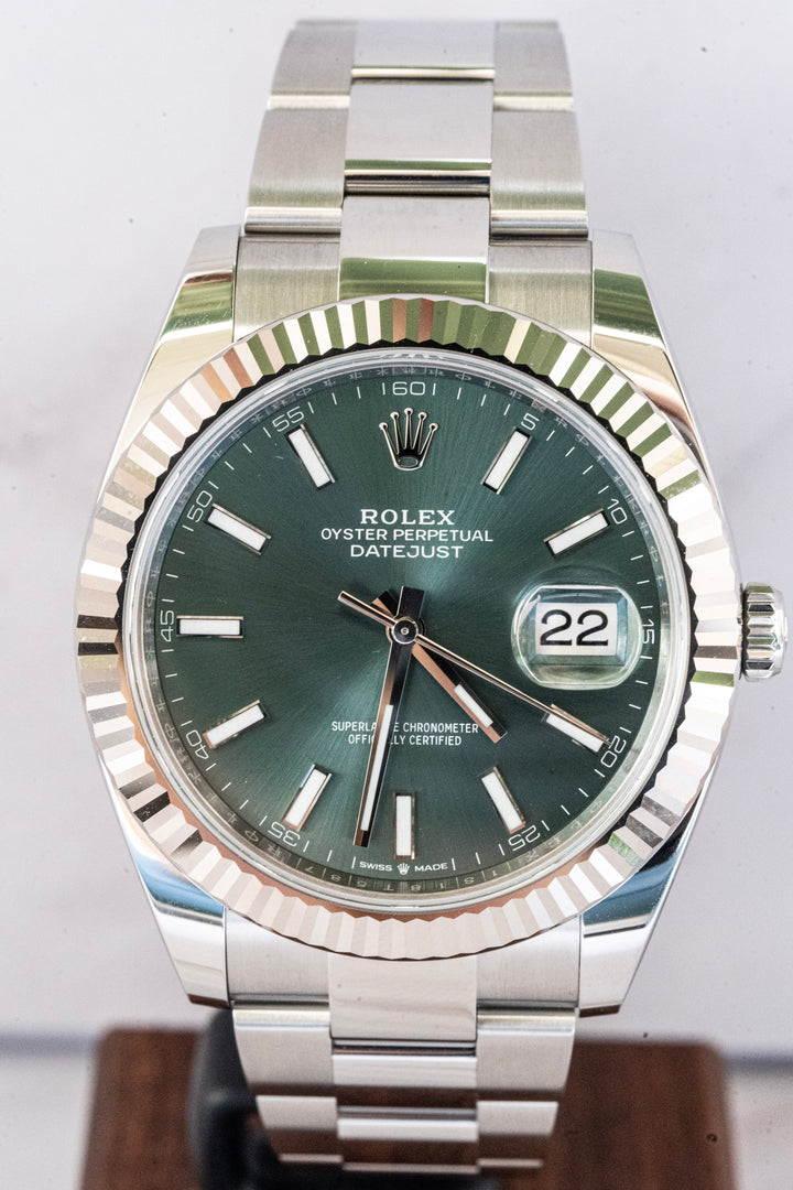 ROLEX 126334 DATEJUST GREEN 2025 NEW
