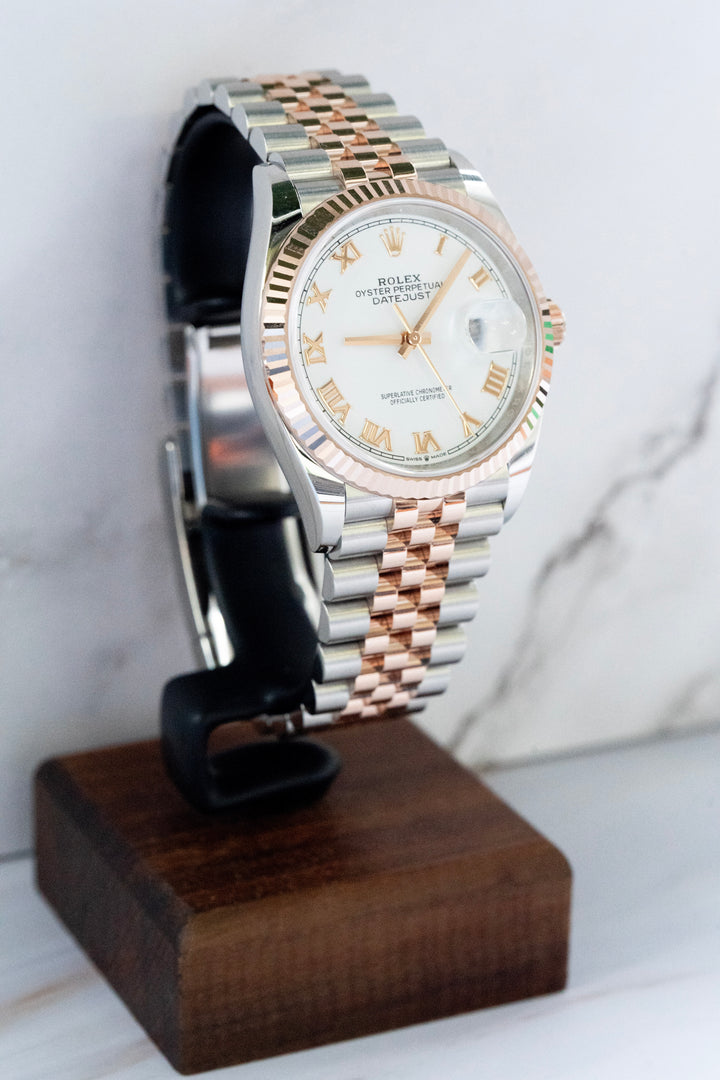 ROLEX DATE-JUST WHITE ROMAN 12232 NEW 2025