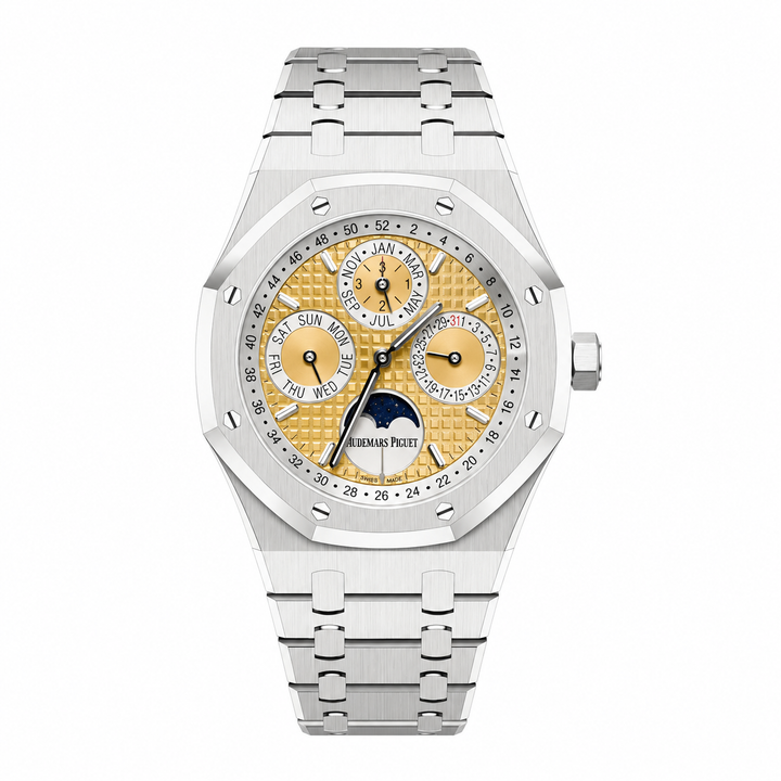 Audemars Piguet Royal Oak Perpetual Calendar “Indonesia” Platinum Salmon Pink Gold Dial 26611PT