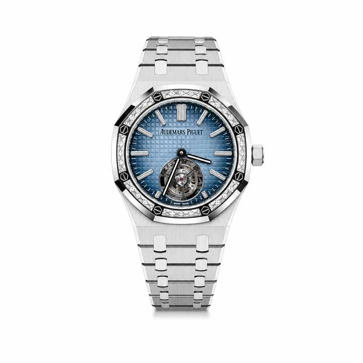 Audemars Piguet Royal Oak Selfwinding Tourbillon White Gold Blue Dial 26730BC