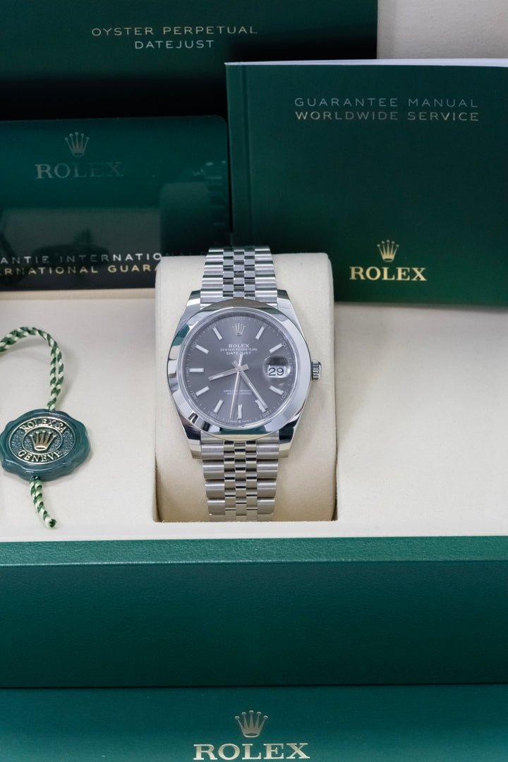 ROLEX DATEJUST GREY 126300 NEW 2025
