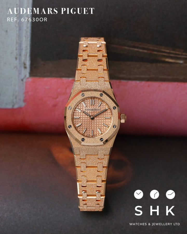 Audemars Piguet Royal Oak 67630OR ‘Mini’ Frosted Rose Gold Quartz