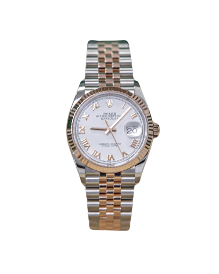 ROLEX DATE-JUST WHITE ROMAN 12232 NEW 2025