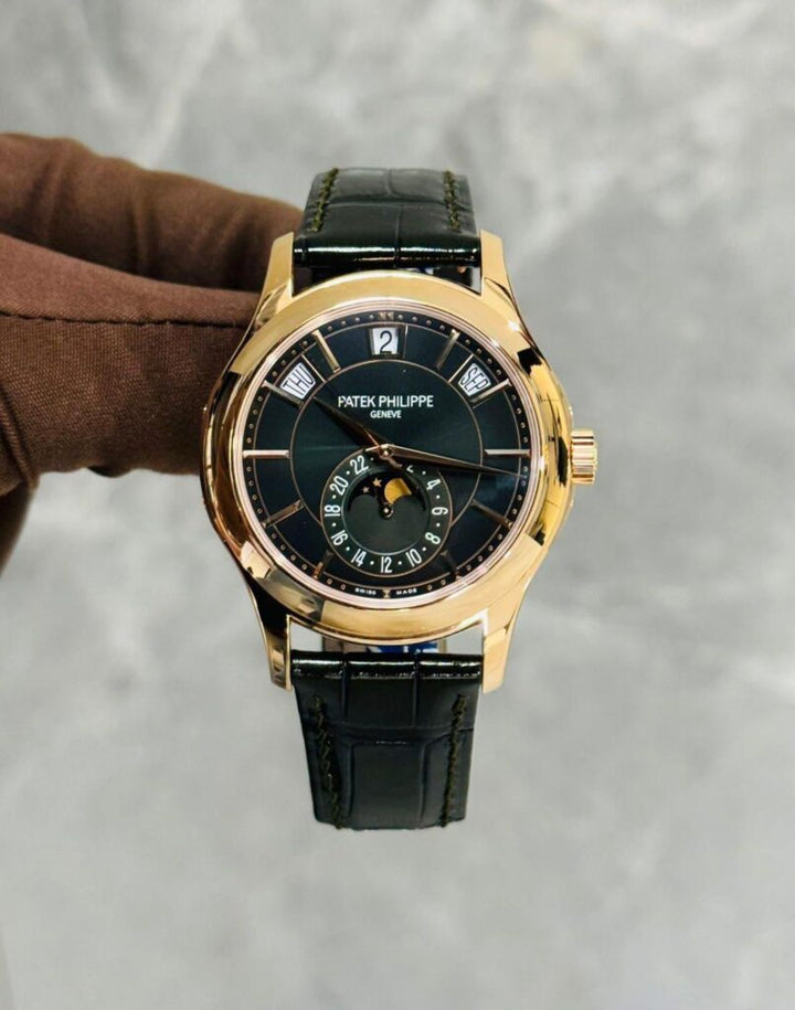 Patek Philippe Complications 5205R-010 Annual Calendar Rose Gold Black Dial