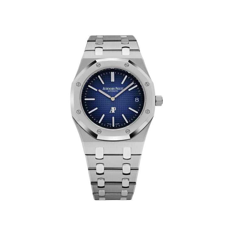 Audemars Piguet Royal Oak Jumbo Extra-Thin Titanium Blue Index 39mm Titanium Bracelet 15202IP