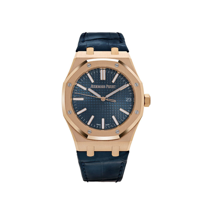 Audemars Piguet Royal Oak 15510OR Selfwinding Rose Gold Blue Dial
