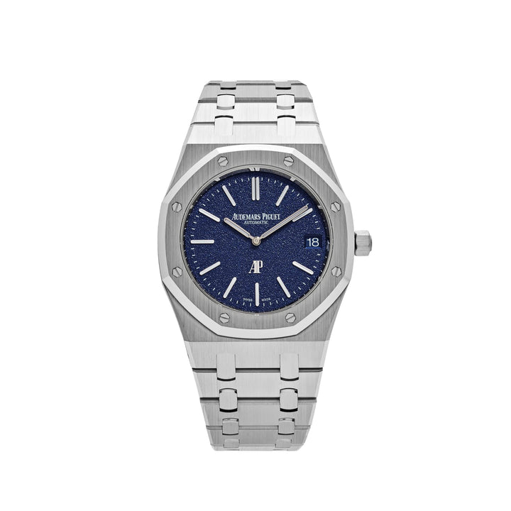 Audemars Piguet Royal Oak 16202BC Jumbo Extra-Thin White Gold Grainy Blue Dial