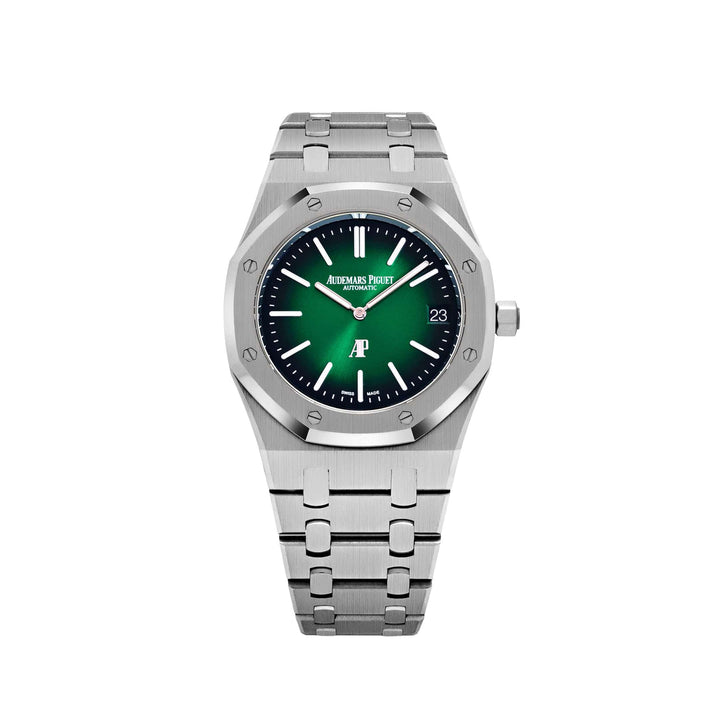 Audemars Piguet Royal Oak 16202PT Jumbo Extra-Thin Green Dial