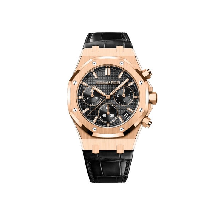 Audemars Piguet Royal Oak 26240OR Chronograph Rose Gold Black Dial