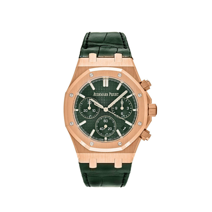 Audemars Piguet Royal Oak 26240OR Chronograph Rose Gold Green Dial