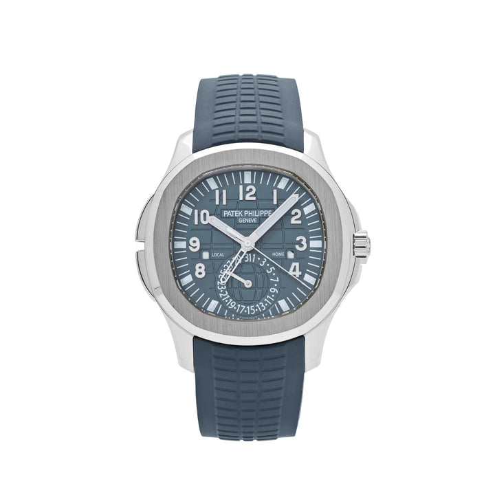 Patek Philippe Aquanaut 5164G-001 ‘Travel Time’ White Gold Blue-Gray Dial