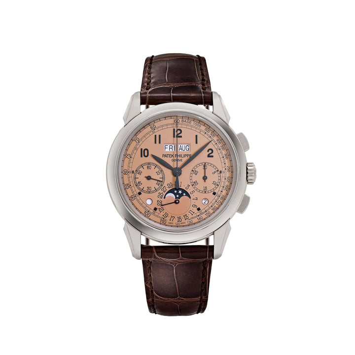 Patek Philippe Grand Complications 5270P-001 Perpetual Calendar Chronograph Platinum Salmon Dial